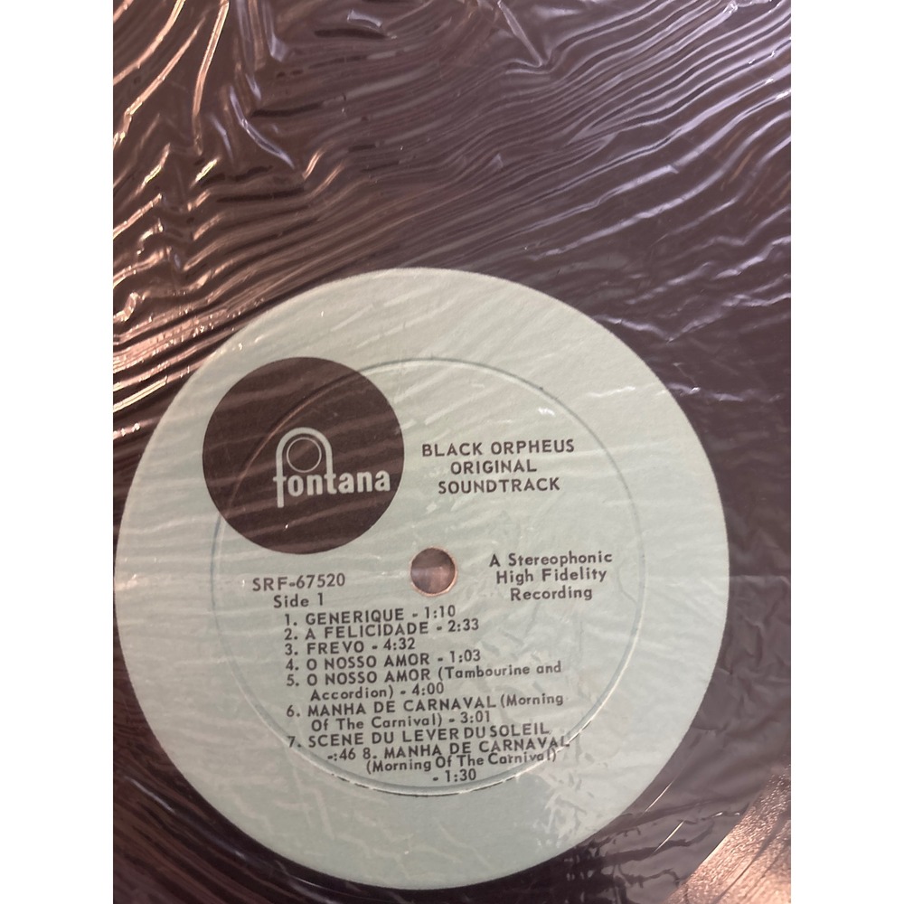 Black Orpheus Original Soundtrack Vinyl Record Fontana SRF 67520 Stereophonic - Picture 3 of 4